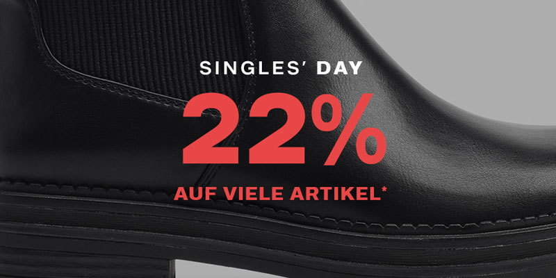 Deichmann Singles 2021: 22% Gutschein auf ausgewählte Schuhe - Singles Day Deals